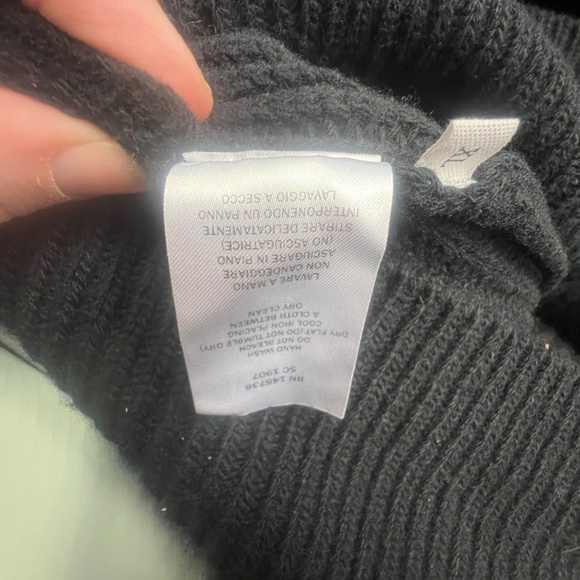 MR P. Virgin Wool Mock-Neck Sweater mens size XL MR PORTER black - Picture 5 of 6